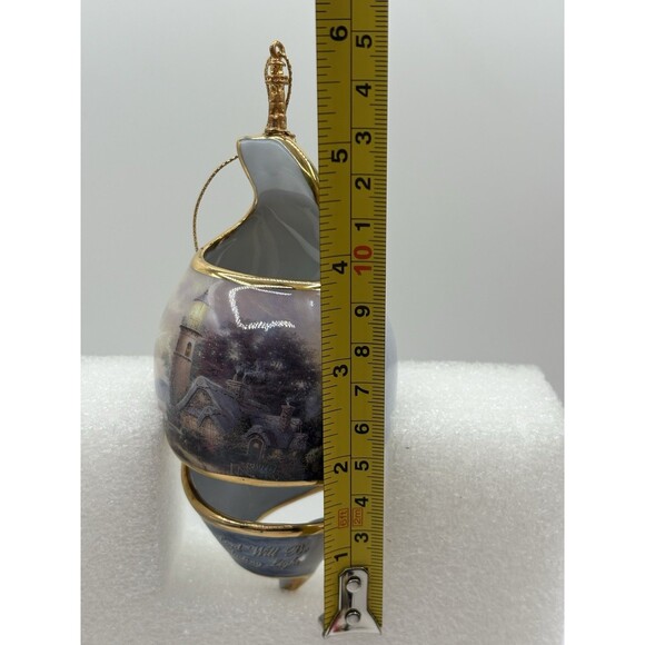 Bradford Editions Christmas Tree Ornament A New Day Beacon Lighthouse Light Blue - Picture 5 of 7